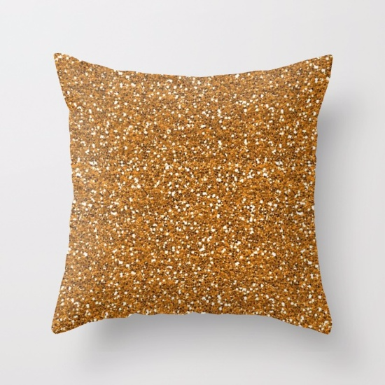 Throw Pillows: Gold Throw Pillow